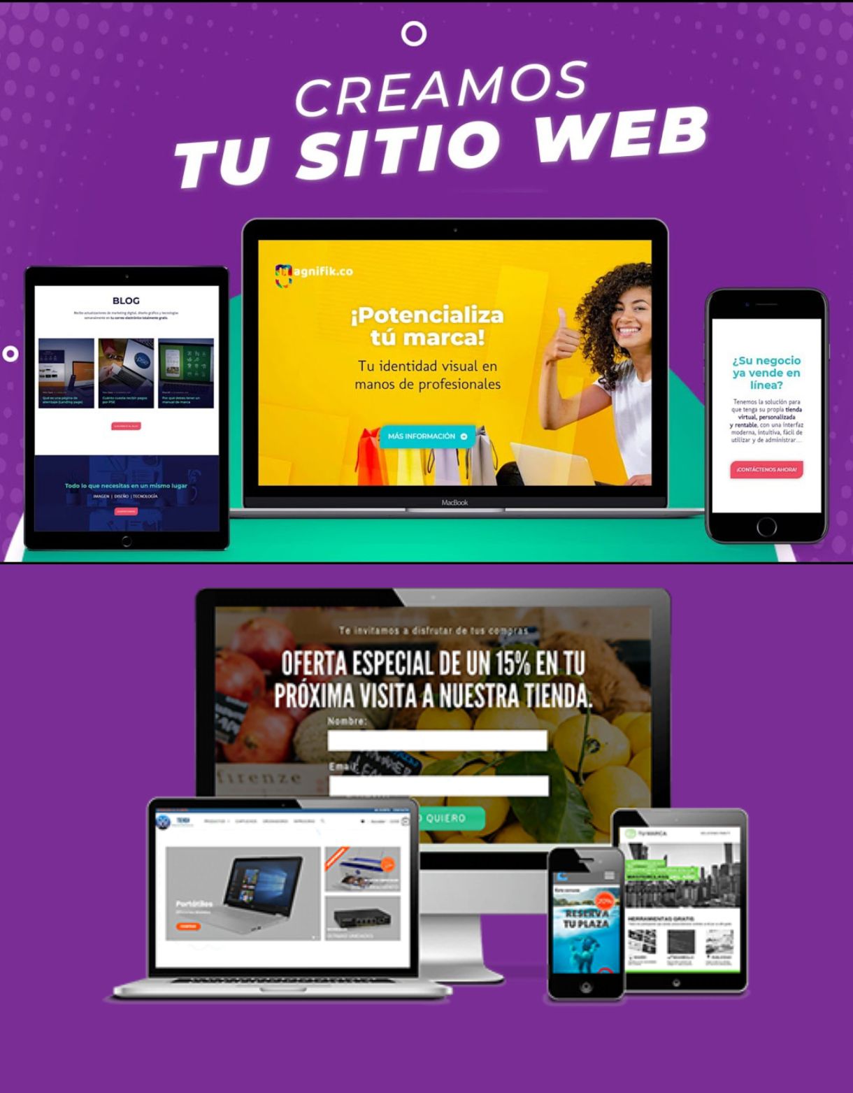 CREAMOS TU PAGINA WEB