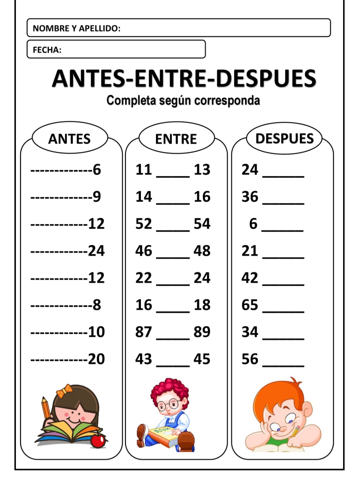 ANTES-ENTRE-DESPUES