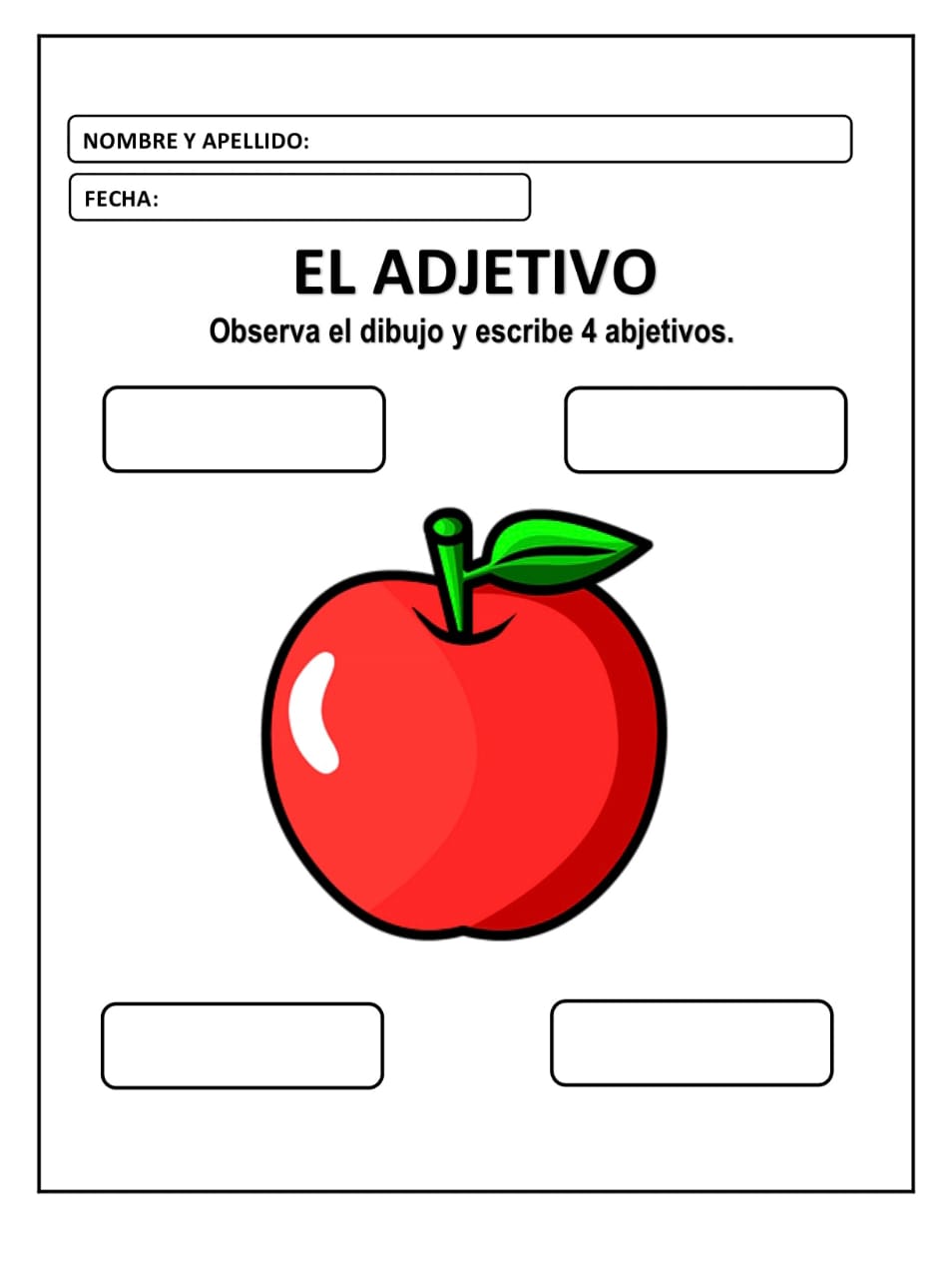 EL ADJETIVO
