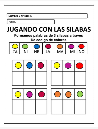 JUGANDO CON LAS SILABAS
