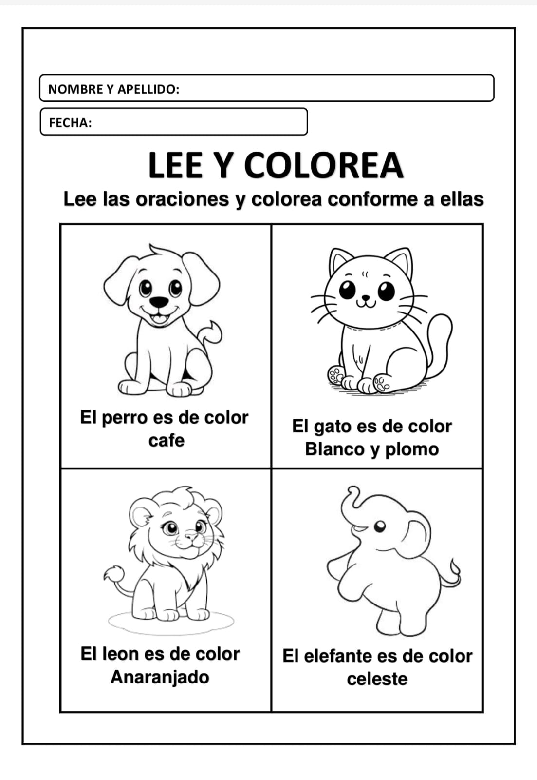 LEE Y COLOREA