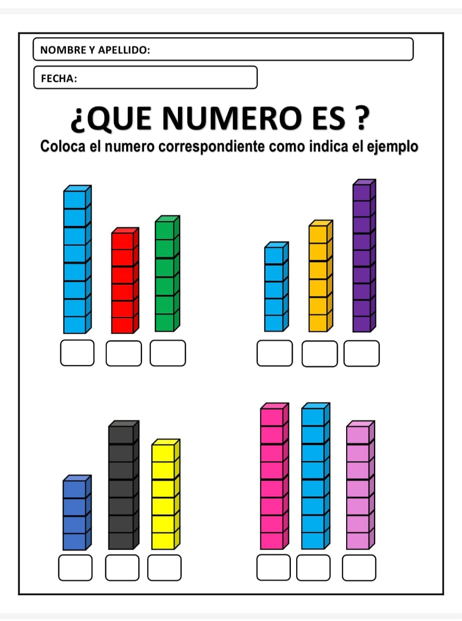 ¿QUE NUMERO ES ? CONTANDO CON CUBOS