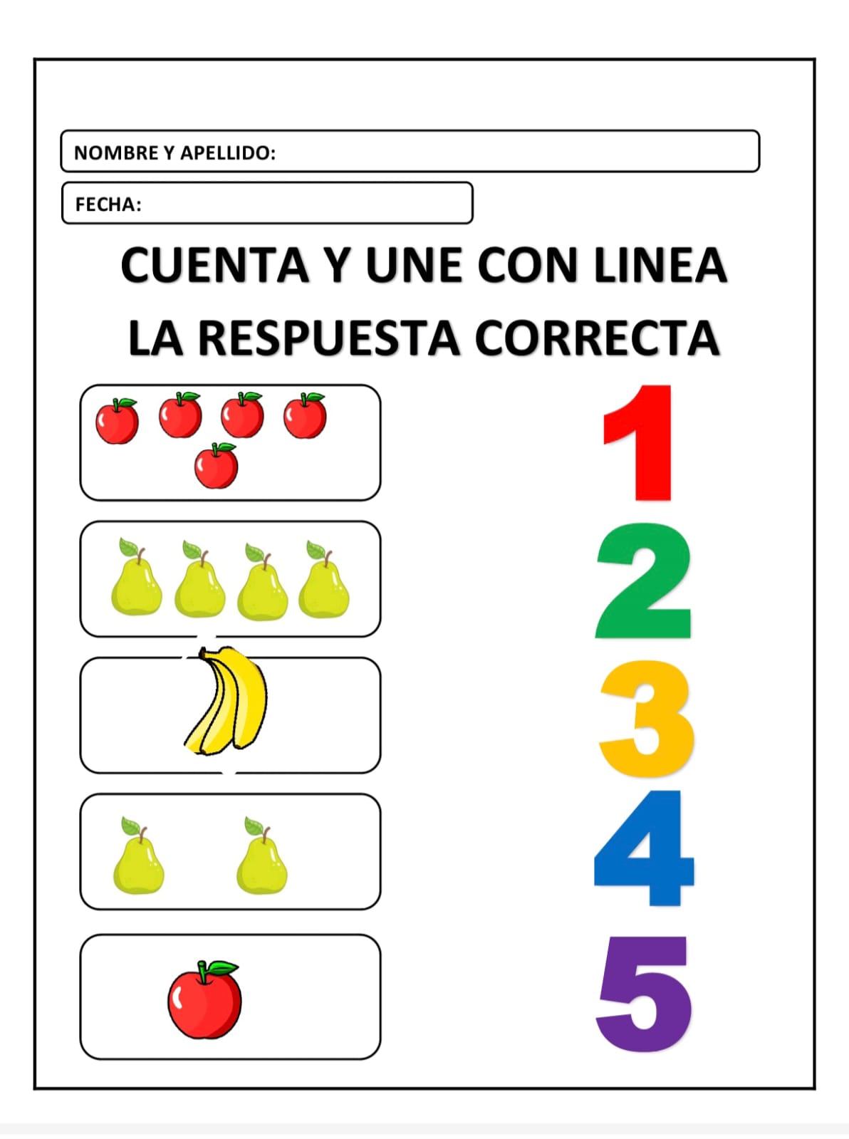 CUENTA Y UNE CON EL NUMERO CORRESPONDIENTE