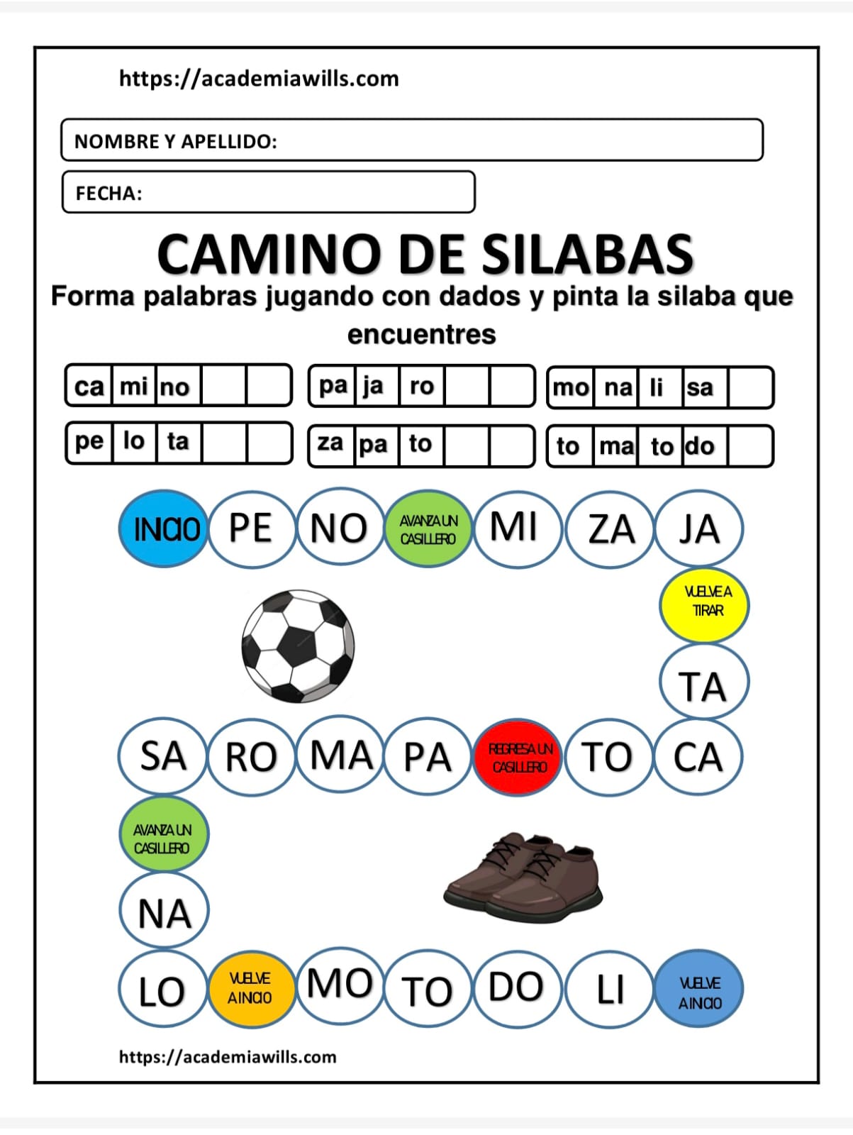 CAMINO DE SILABAS