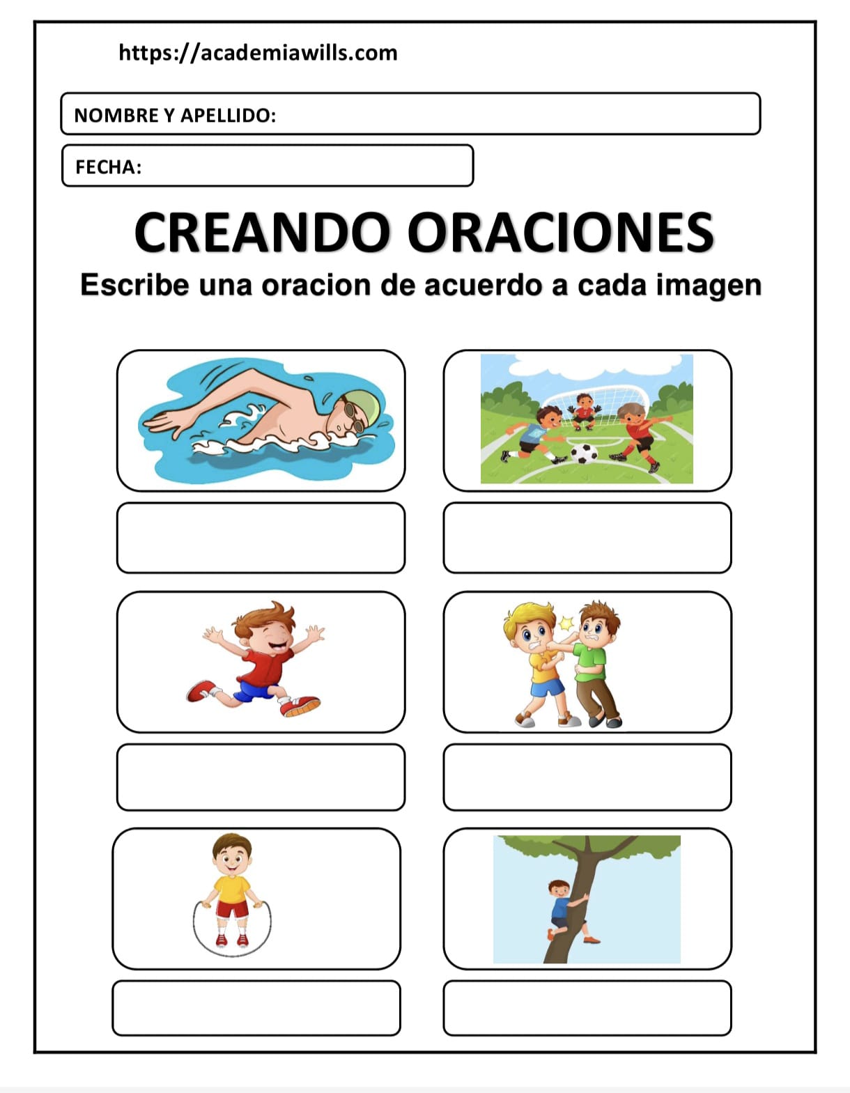 CREANDO ORACIONES
