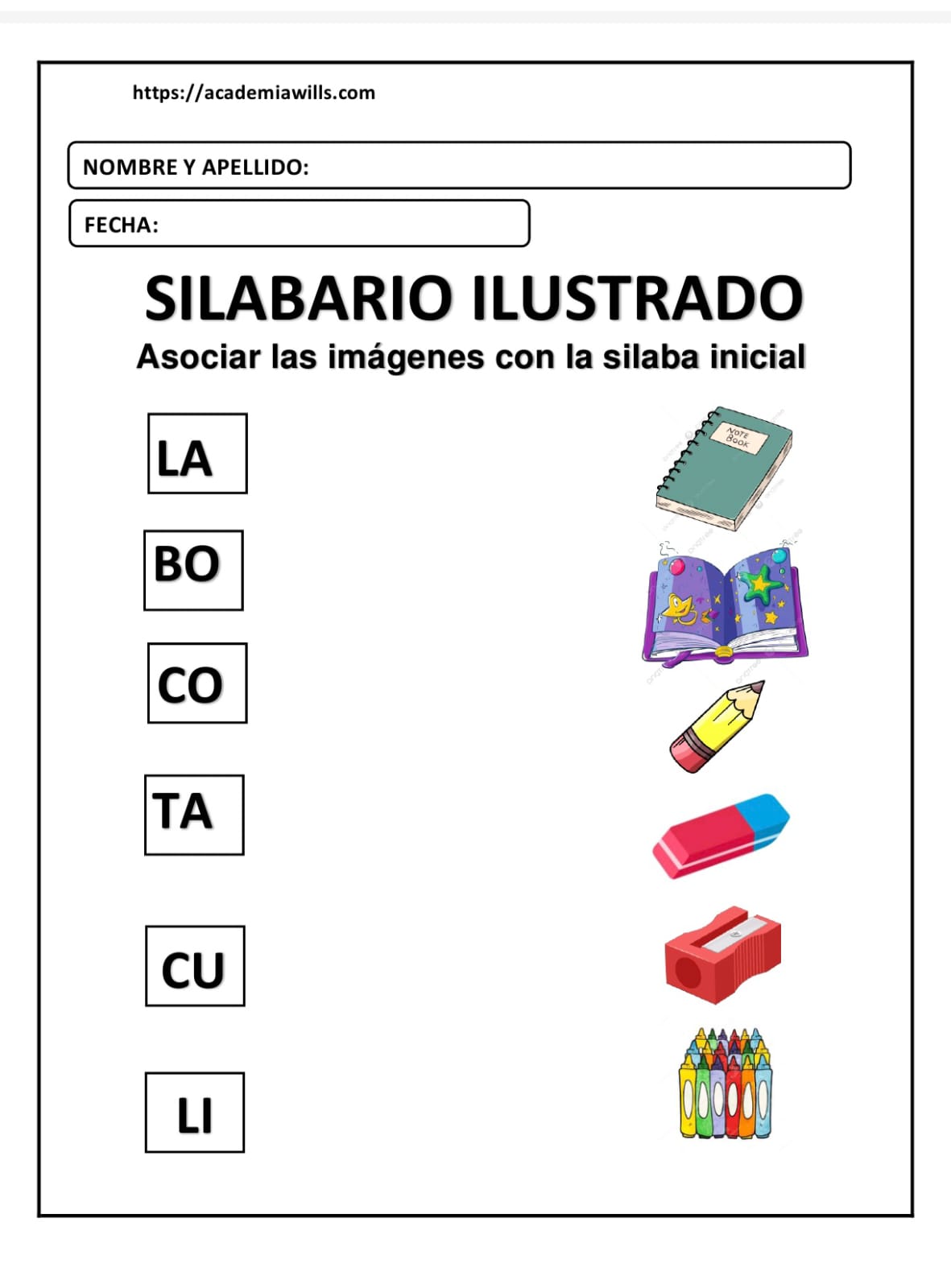 SILABARIO ILUSTRADO