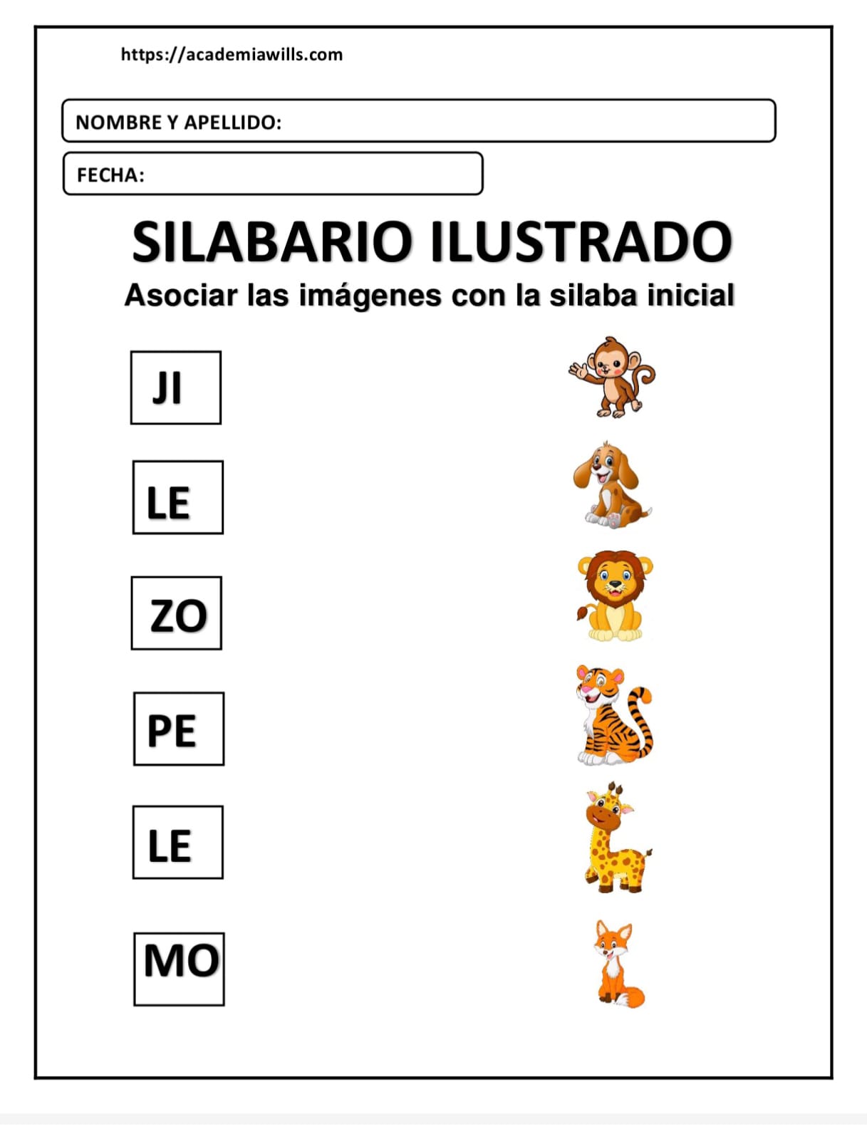 SILABARIO ILUSTRADO