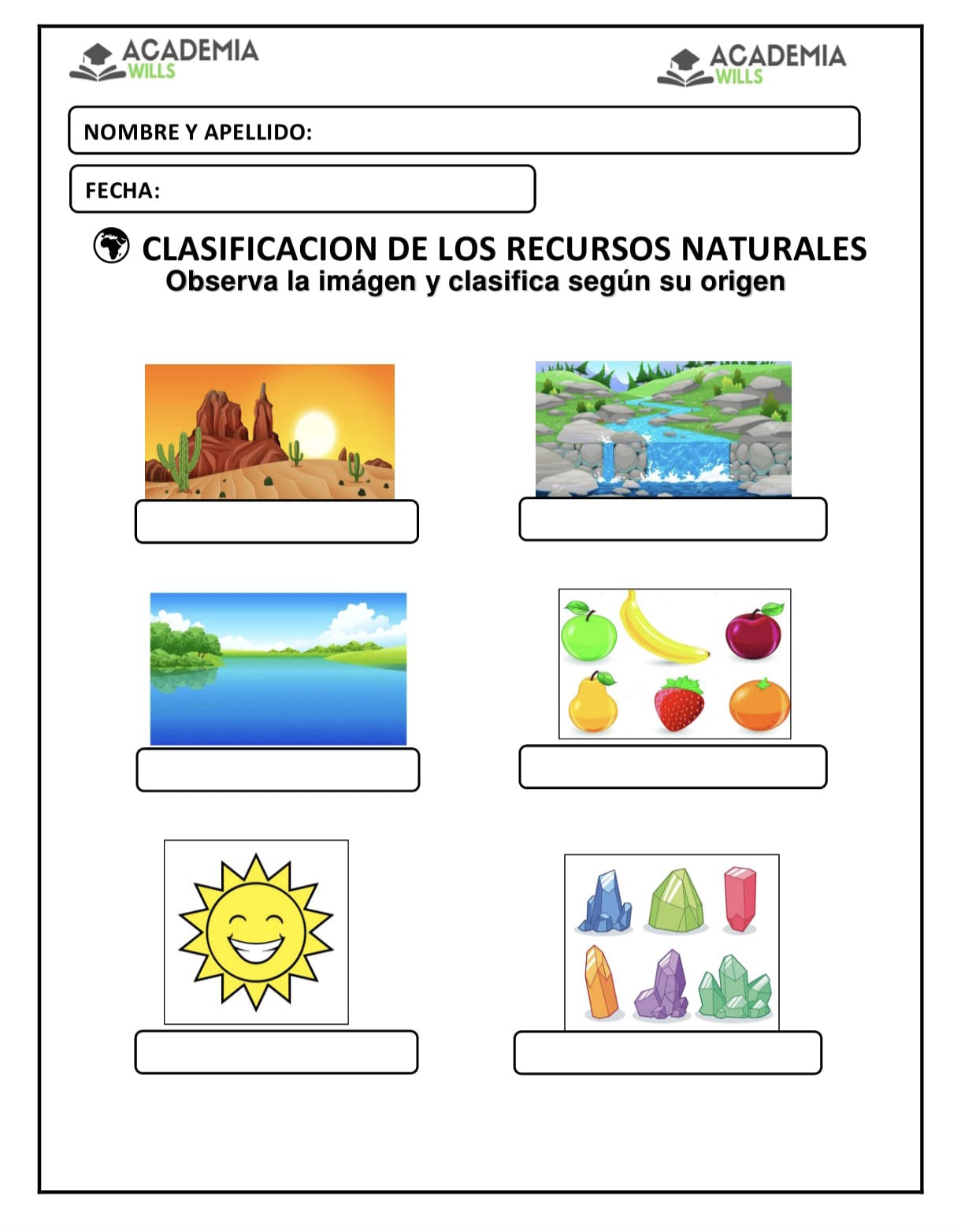 CLASIFICACION DE LOS RECURSOS NATURALES