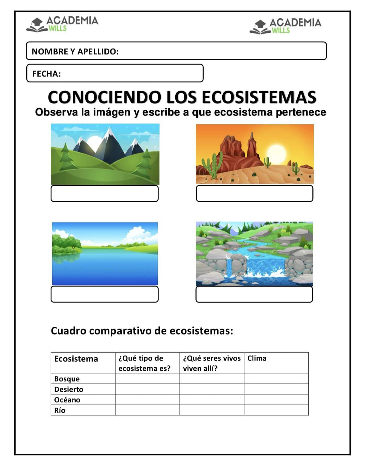 CONOCIENDO LOS ECOSISTEMAS