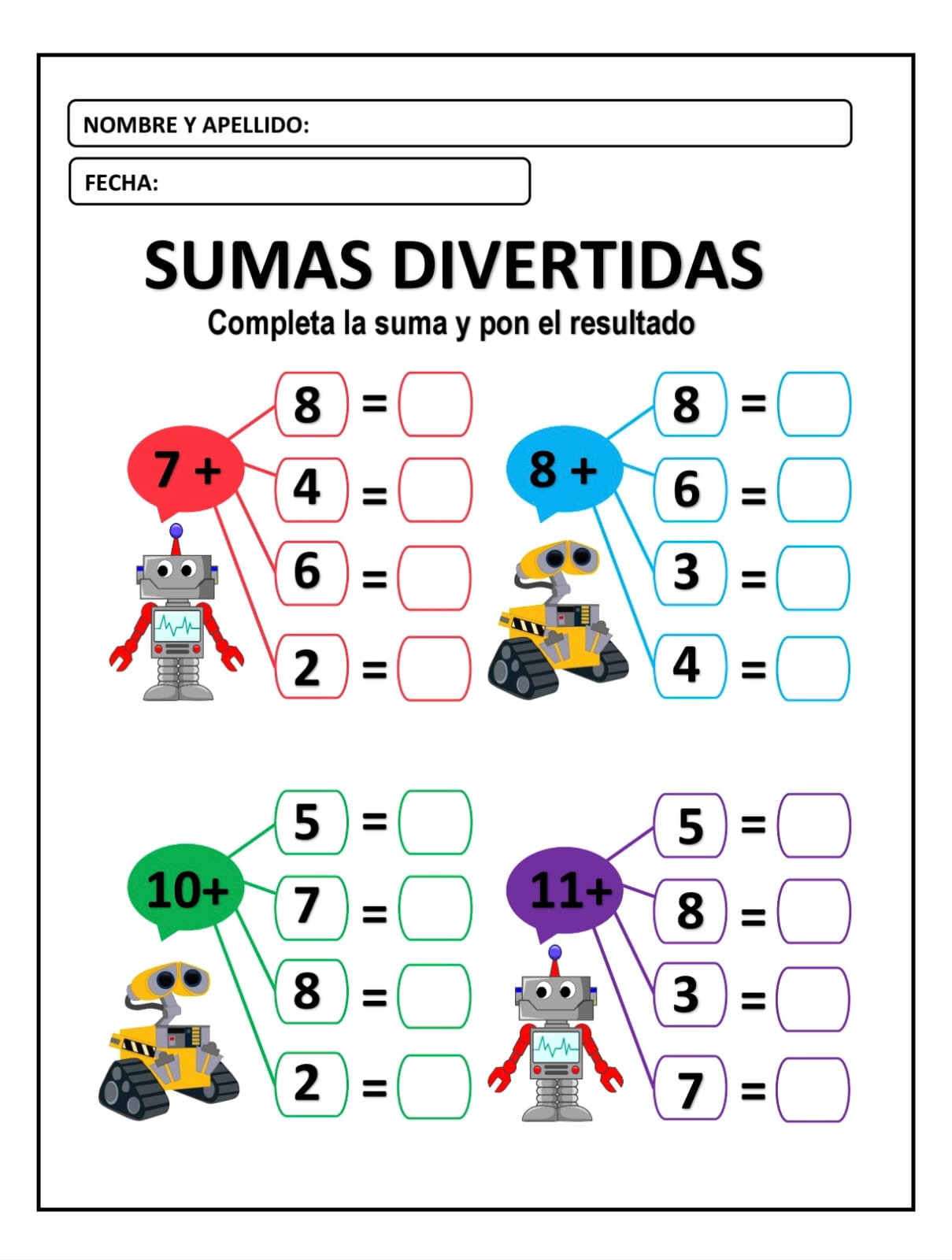 SUMAS DIVERTIDAS
