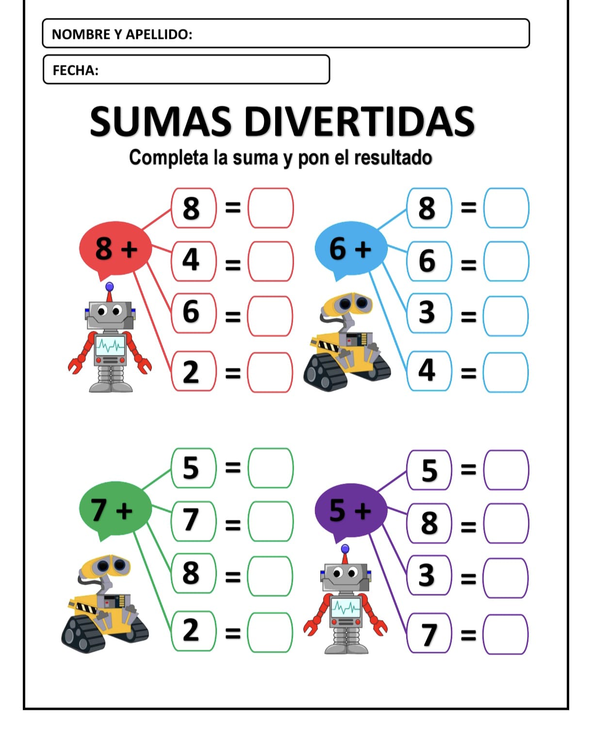 SUMAS DIVERTIDAS