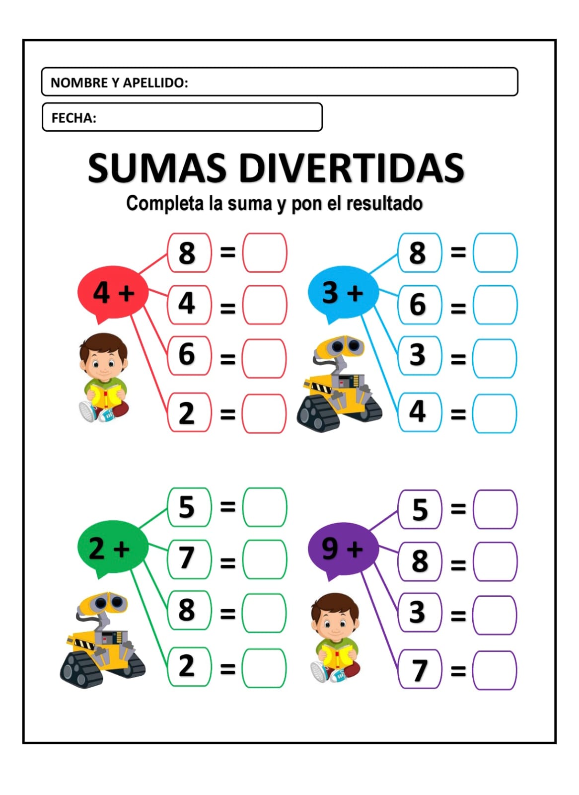 SUMAS DIVERTIDAS